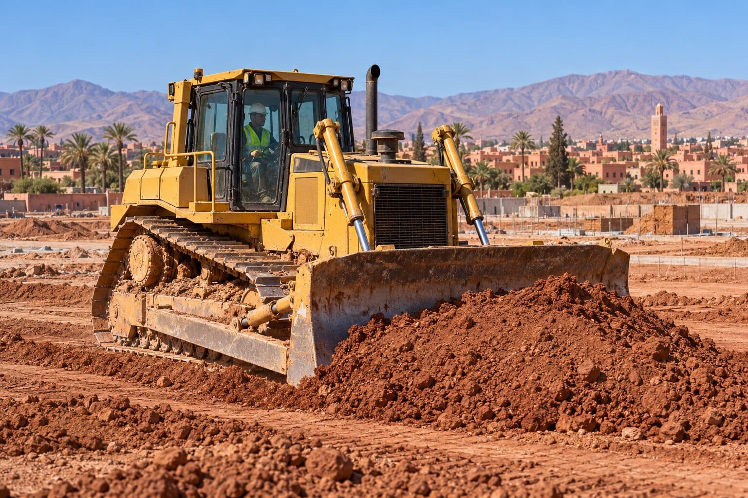 Bulldozer CAT D6 XE (20 tonnes) en location et à vendre au Maroc – BLUEBLOCK