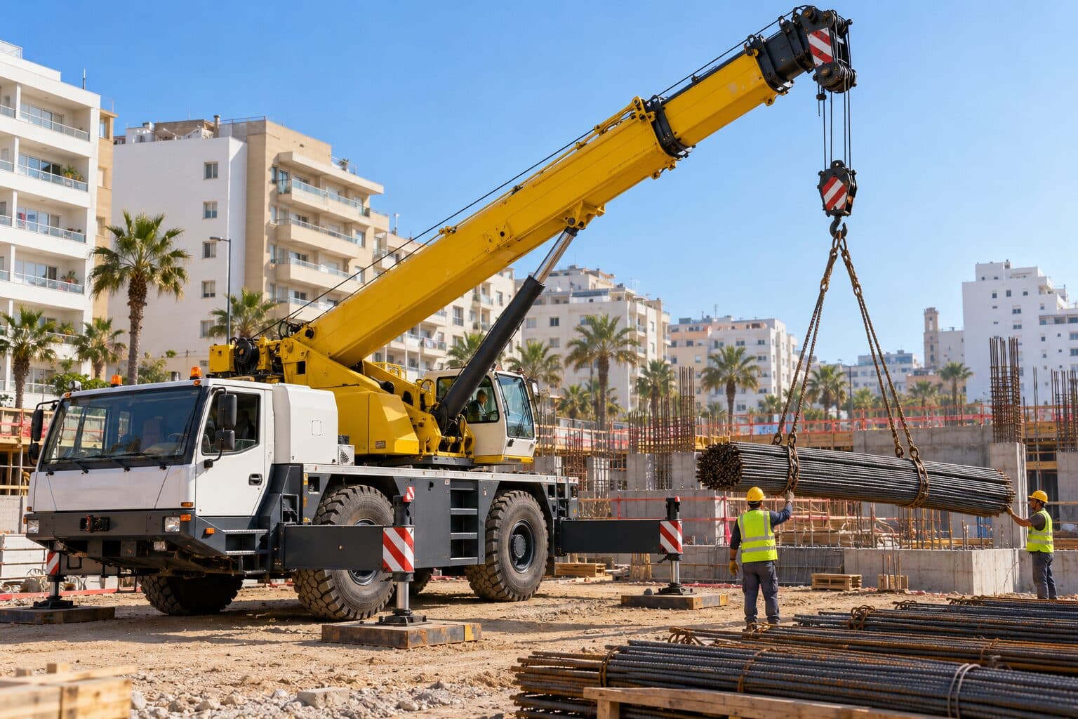 Grue Mobile 40T (40 tonnes) en location au Maroc – BLUEBLOCK