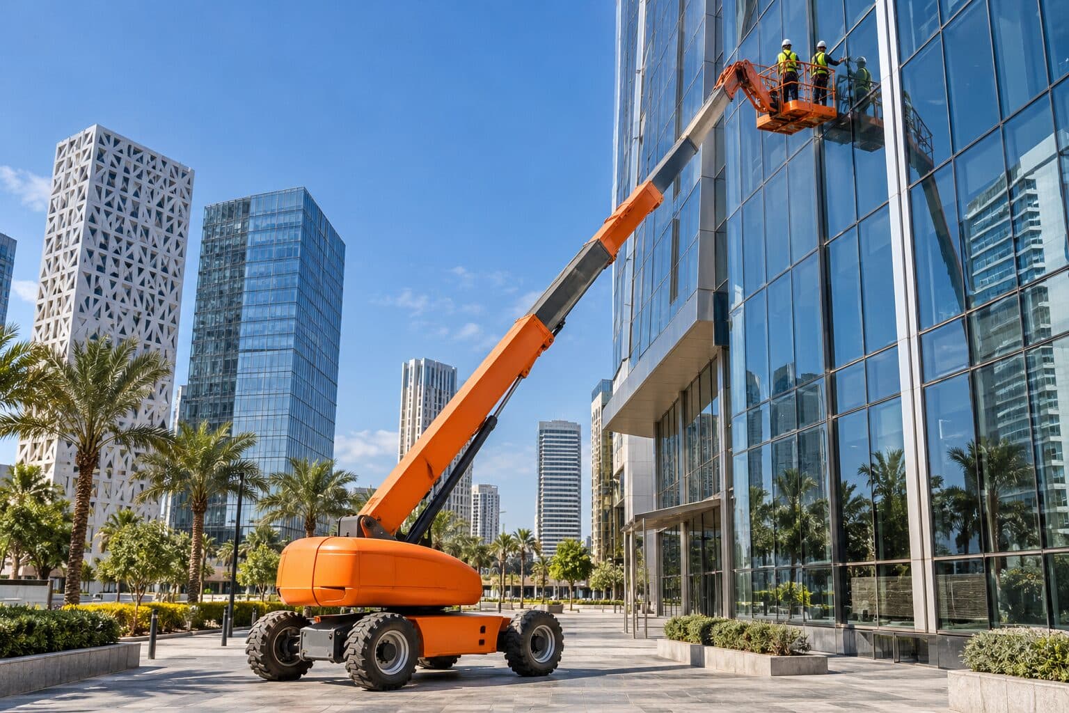 Nacelle Télescopique JLG 40m (40 mètres) en location au Maroc – BLUEBLOCK