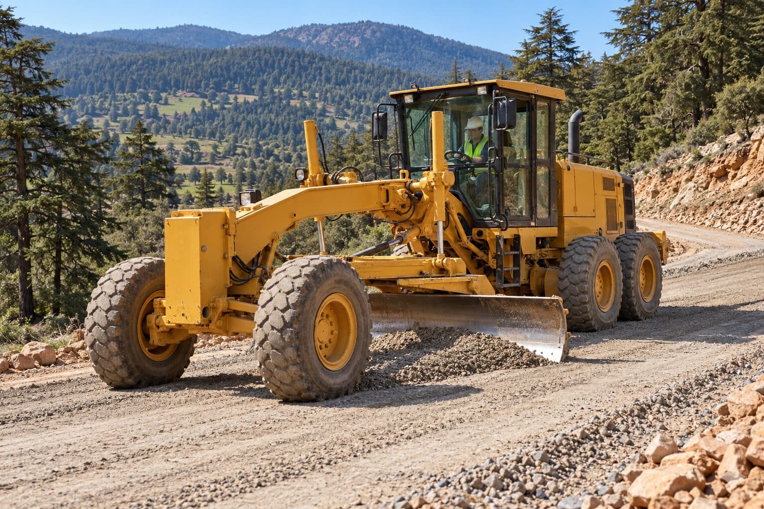 Niveleuse CAT 140 (3,66 m lame) en location et à vendre au Maroc – BLUEBLOCK