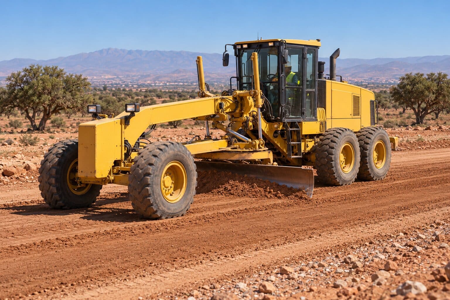 Niveleuse Komatsu GD655 (4,27 m lame) à vendre au Maroc – BLUEBLOCK